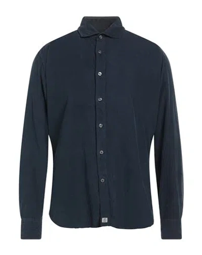 Sonrisa Man Shirt Midnight Blue Size 16 Cotton