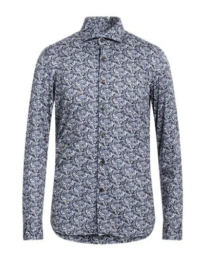 Sonrisa Man Shirt Midnight Blue Size 17 Cotton