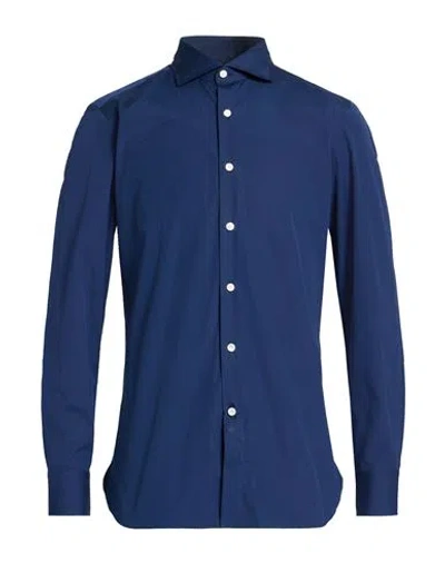 Sonrisa Man Shirt Midnight Blue Size 16 Organic Cotton