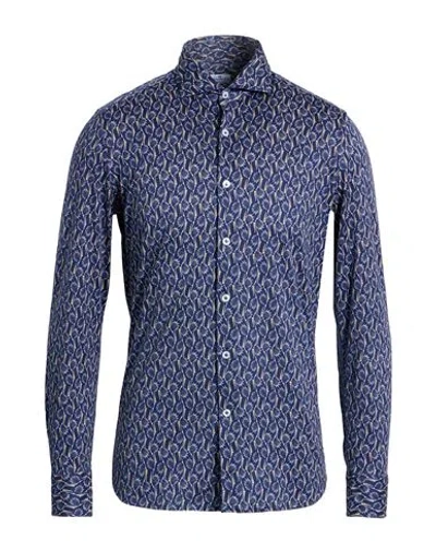 Sonrisa Man Shirt Midnight Blue Size 17 Cotton