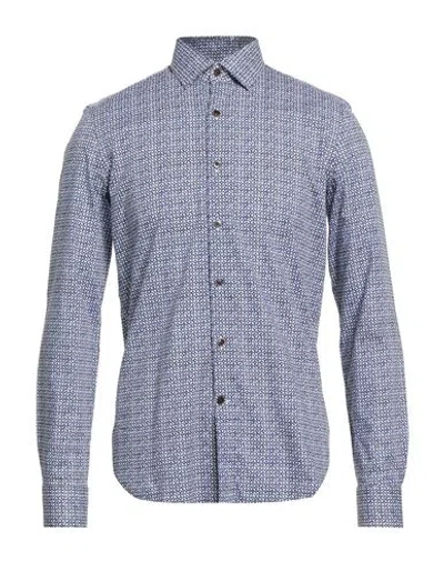 Sonrisa Man Shirt Midnight Blue Size 17 Cotton