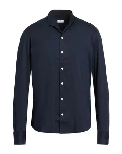 Sonrisa Man Shirt Midnight Blue Size 17 Cotton