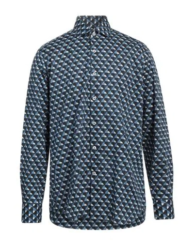 Sonrisa Man Shirt Midnight Blue Size 17 Cotton