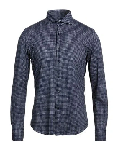 Sonrisa Man Shirt Midnight Blue Size L Cotton