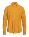 Sonrisa Man Shirt Mustard Size 16 Cotton In Yellow