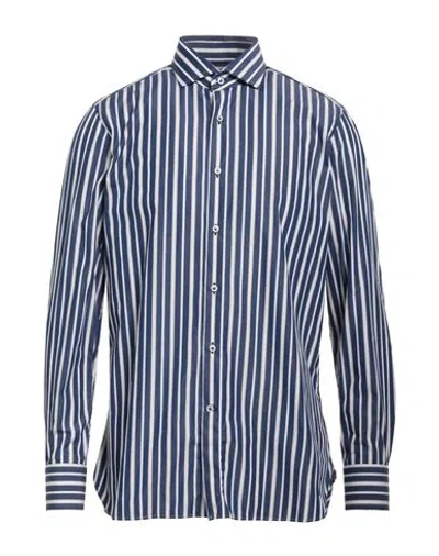 Sonrisa Man Shirt Navy Blue Size 16 Cotton