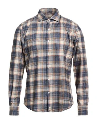 Sonrisa Man Shirt Navy Size 16 Cotton In Multi