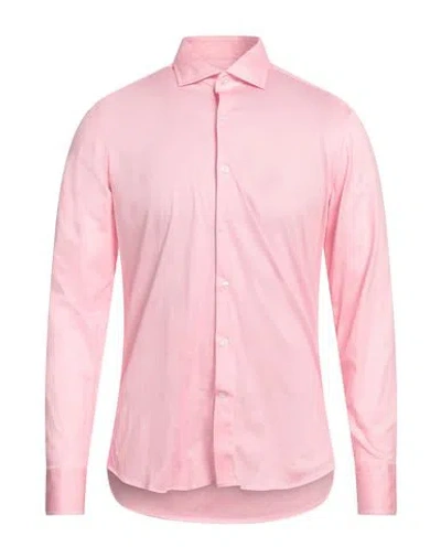 Sonrisa Man Shirt Pink Size Xxl Cotton