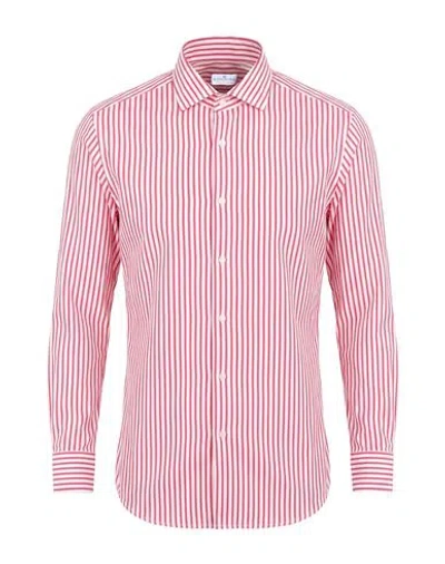 Sonrisa Man Shirt Red Size 15 ½ Cotton In Pink