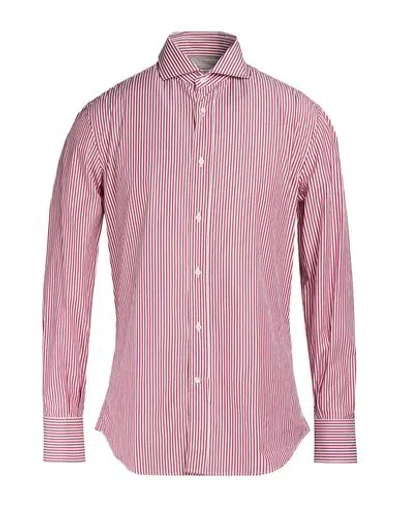 Sonrisa Man Shirt Rust Size 16 Cotton In Pink