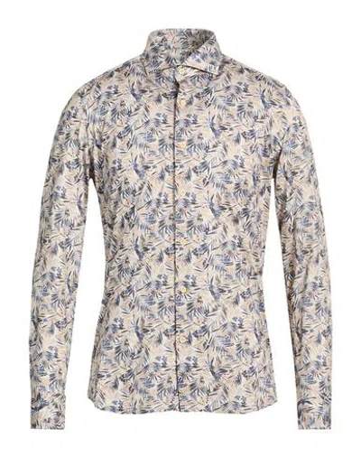 Sonrisa Man Shirt Sand Size 16 ½ Cotton In Neutral