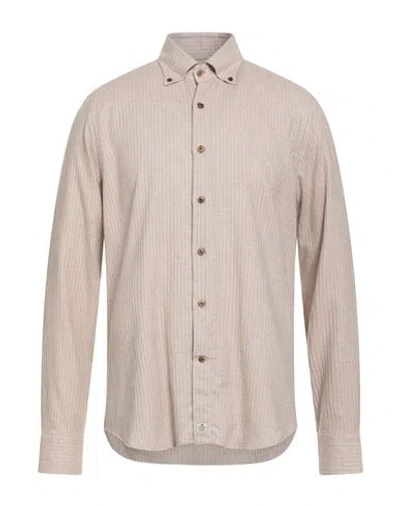 Sonrisa Man Shirt Sand Size 17 ½ Cotton In Neutral