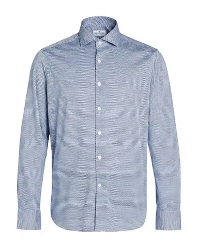 Sonrisa Man Shirt Sky Blue Size 15 ½ Cotton In Multi