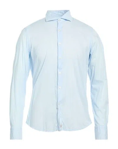 Sonrisa Man Shirt Sky Blue Size 16 ½ Cotton, Elastane