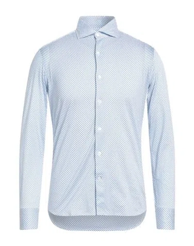 Sonrisa Man Shirt Sky Blue Size M Cotton