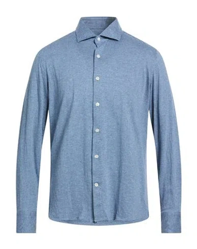 Sonrisa Man Shirt Slate Blue Size 16 Cotton