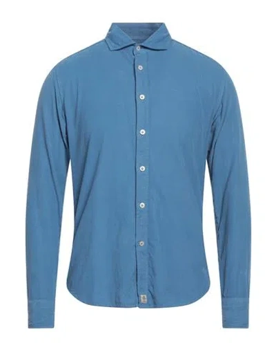 Sonrisa Man Shirt Slate Blue Size 16 ½ Cotton