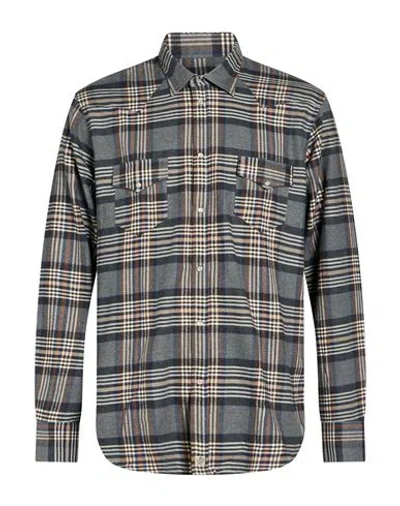 Sonrisa Man Shirt Slate Blue Size 16 Cotton, Elastane