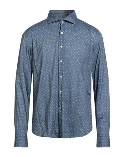 Sonrisa Man Shirt Slate Blue Size 17 ½ Cotton