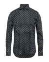 Sonrisa Man Shirt Slate Blue Size 17 Cotton In Blue