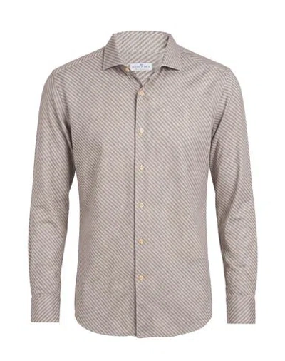 Sonrisa Man Shirt Taupe Size 16 ½ Cotton In Brown