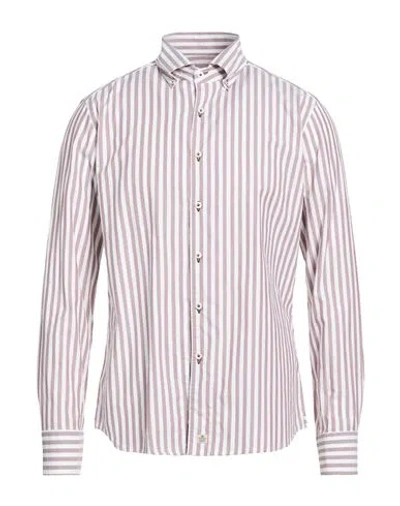 Sonrisa Man Shirt Taupe Size 17 ½ Cotton In Neutral