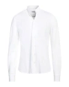 Sonrisa Man Shirt White Size 16 Cotton, Elastane In White