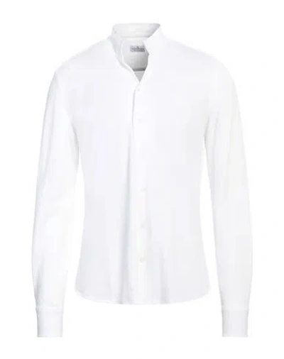 Sonrisa Man Shirt White Size 16 Cotton, Elastane
