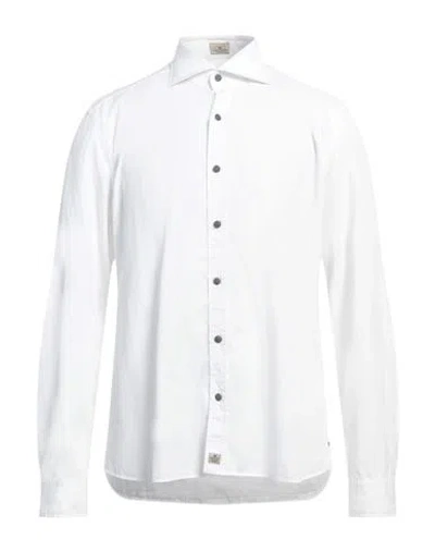 Sonrisa Man Shirt White Size 17 ½ Cotton, Lyocell