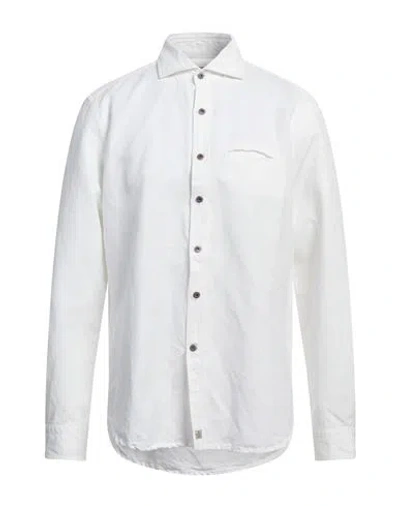 Sonrisa Man Shirt White Size Xl Cotton, Linen