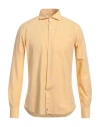 Sonrisa Man Shirt Yellow Size Xl Cotton, Lyocell