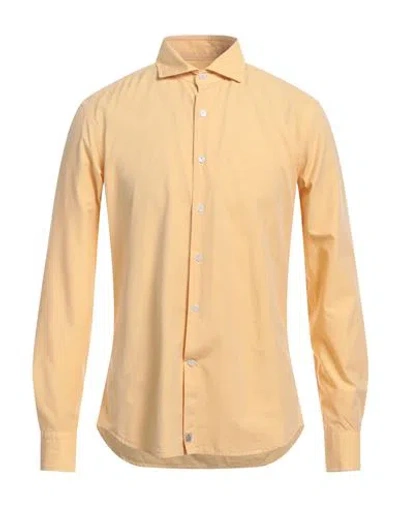 Sonrisa Man Shirt Yellow Size Xl Cotton, Lyocell