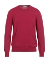 Sonrisa Man Sweater Magenta Size 46 Merino Wool In Purple
