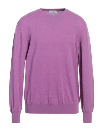 Sonrisa Man Sweater Mauve Size 46 Cashmere In Purple