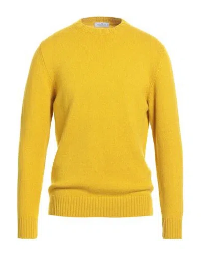 Sonrisa Man Sweater Mustard Size 42 Cashmere In Yellow
