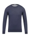 Sonrisa Man Sweater Navy Size 38 Merino Wool, Silk, Cashmere
