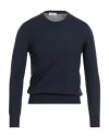 Sonrisa Man Sweater Navy Size 40 Merino Wool In Blue