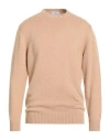 Sonrisa Man Sweater Sand Size 44 Cashmere In Neutral