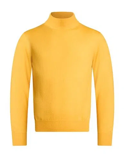 Sonrisa Man Turtleneck Marigold Size 46 Cashmere In Neutral