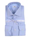 Sonrisa Light Blue Micro-check Formal Shirt In Blue