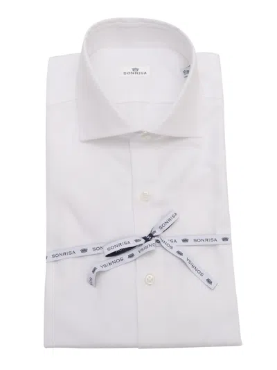 Sonrisa Camicia Uomo In White