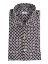 Sonrisa Button-down Classic White Shirt In Blue