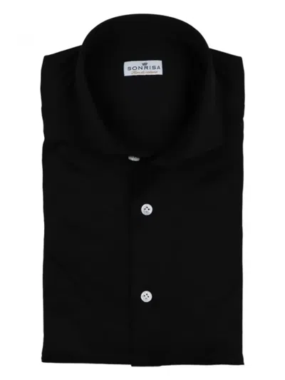 Sonrisa Poplin Shirt In Black