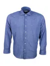 Sonrisa Long-sleeved Button-up Shirt In Blue
