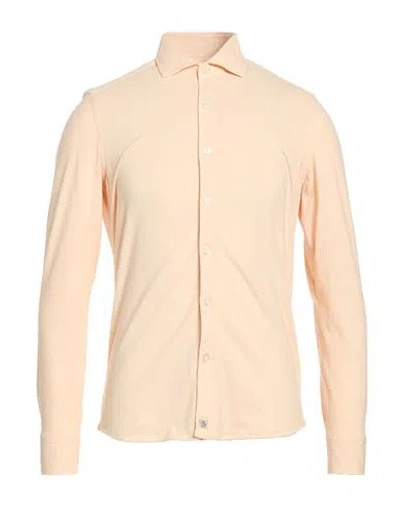 Sonrisa Silvery Man Shirt Apricot Size Xl Cotton, Elastane In Animal Print