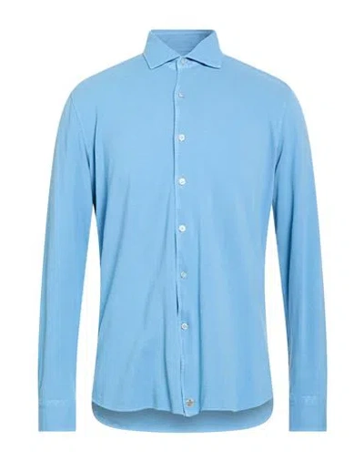 Sonrisa Silvery Man Shirt Light Blue Size Xxl Cotton
