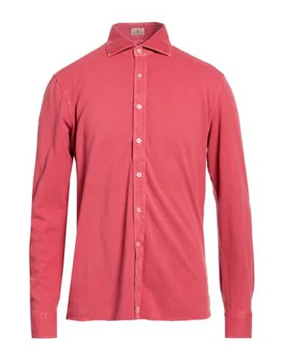 Sonrisa Silvery Man Shirt Red Size L Cotton