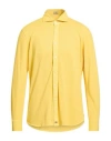Sonrisa Silvery Man Shirt Yellow Size L Cotton