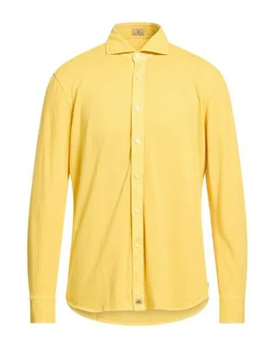 Sonrisa Silvery Man Shirt Yellow Size L Cotton
