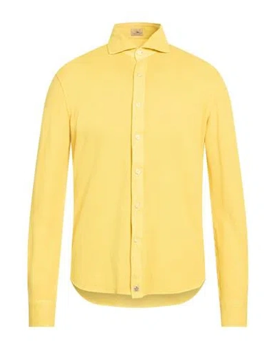 Sonrisa Silvery Man Shirt Yellow Size Xl Cotton